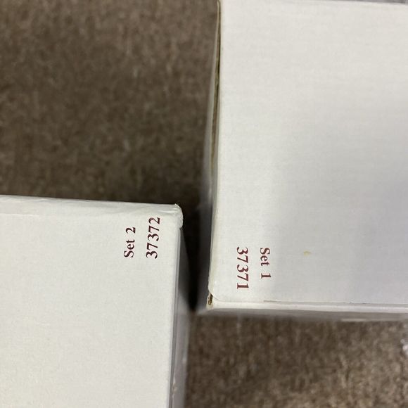 1996 Goebel Studio Berta Hummel Nativity Set - 6 - Cards & Boxes 3 Kings, Jesus - Picture 7 of 16